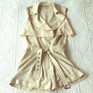 Haute Hippie blush silk romper